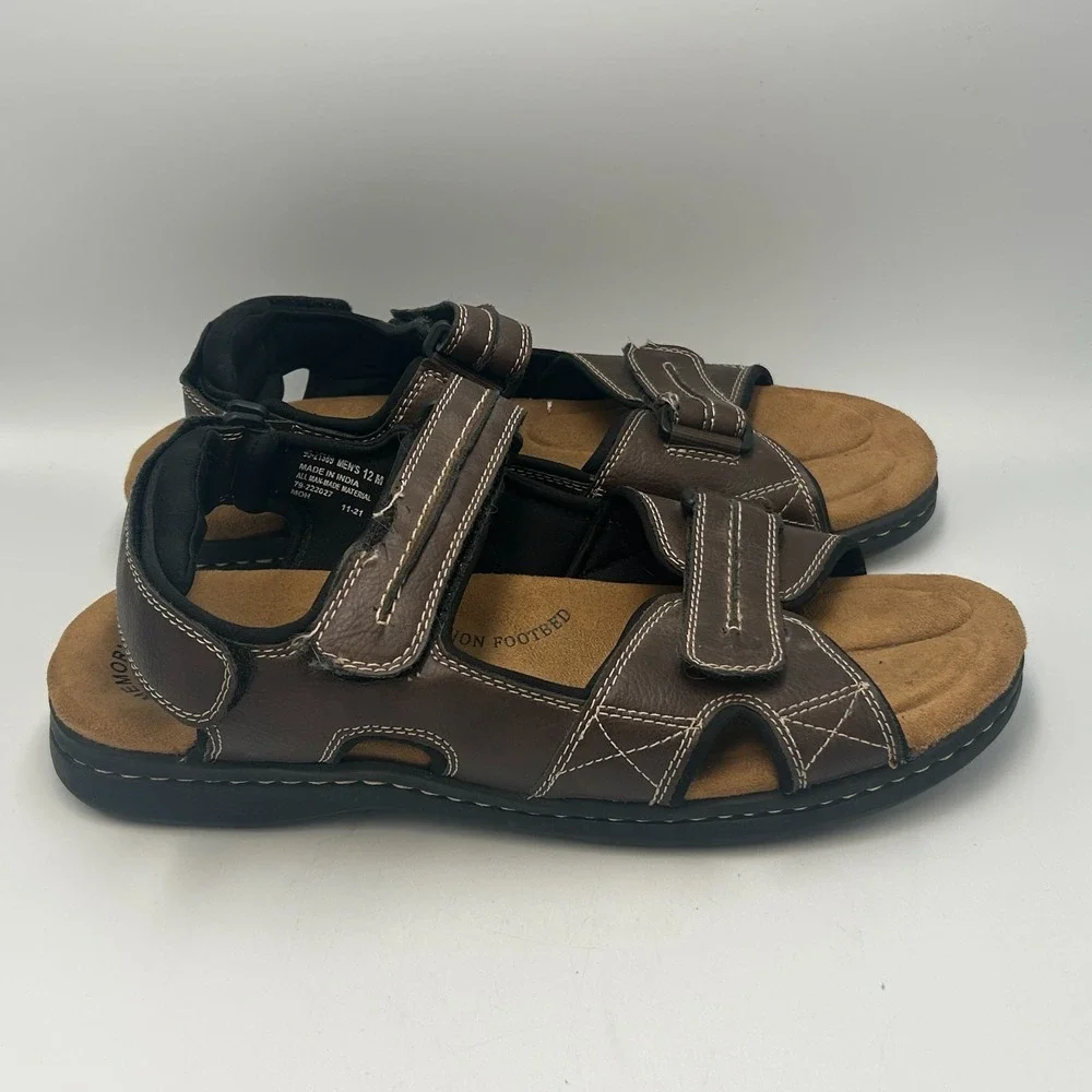 DOCKERS‎ Newpage Mens 12 Outdoor Sport Sandals Memory Foam Comfort Walking Brown